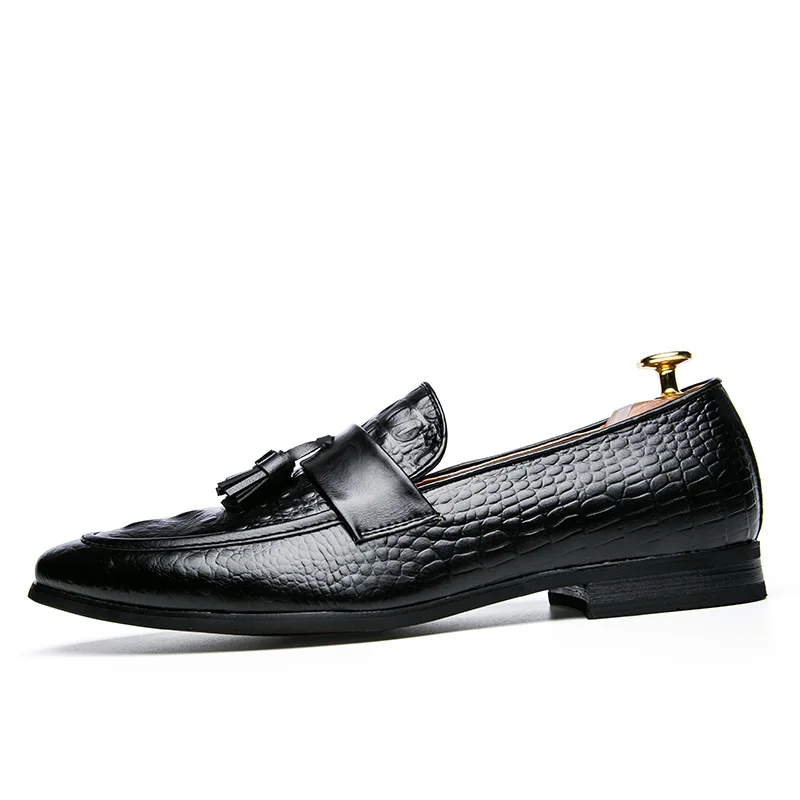 Men Casual Leather Shoes Brand Moccasin Oxfords Driving Shoes Loafers Moccasins Dress New Italian Tassel casual shoes leather shoes