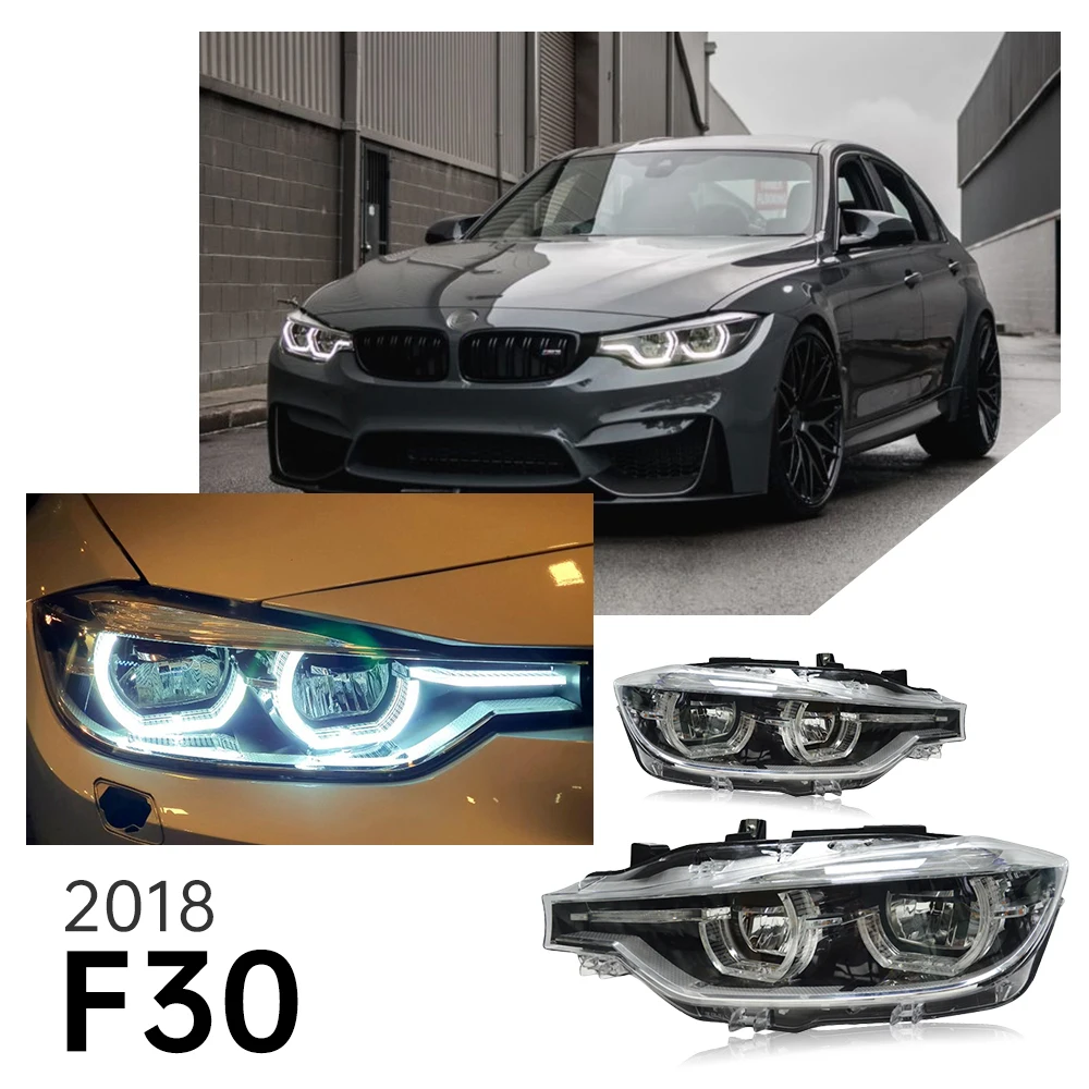 Phares LED Angel Eyes pour BMW F30 (2018) - Améliorez votre style