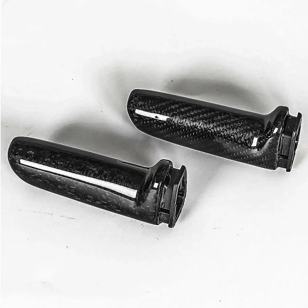 For BMW E46 E60 E90 F10 F20 F30 E92 E39 F34 Accessories Universal Forge Carbon Fiber Car Handbrake Grips Cover Interior Trim