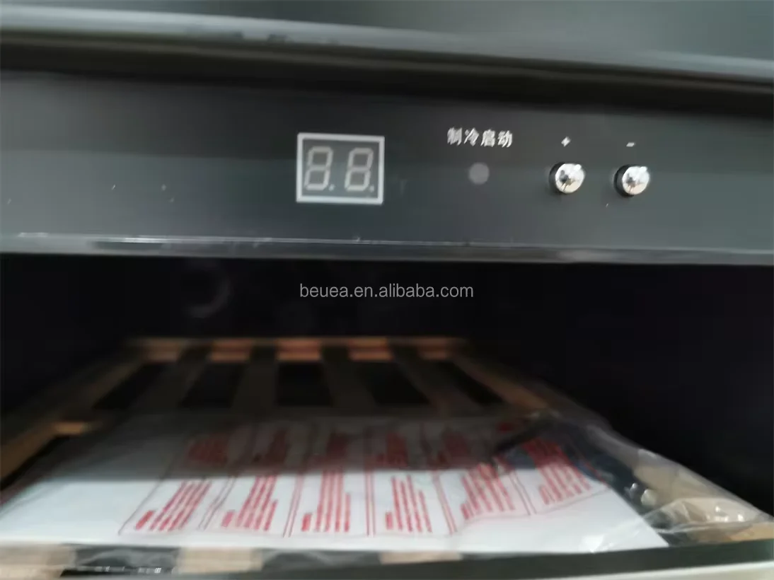 165 Bottles red wine showcase fan cooling wine cellar cooling unit two temperature chamber refrigerator
