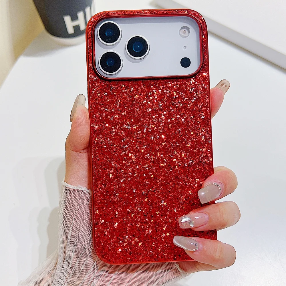 Luxurious Shimmering Glitter Plating Phone Case in Vibrant Colors