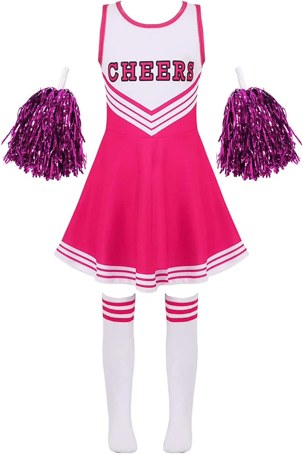 girls-cheerleading-dance-dress-cheer-leader-outfits-uniform-halloween-cosplay-complete-costume-with-pompoms-and-sock
