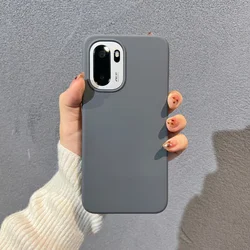 Luxury Liquid Soft Silicone Case with Comfortable Feel and Built - in Flocking Cover for OnePlus Ace6 (GRAY)