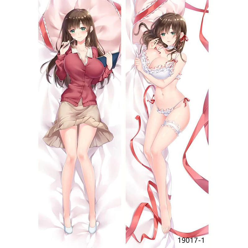 

Anime Pillow Cover Dakimakura From Scratch Another World Life Pillowcase Cute Cartoon Pillow Rem Blue Hairline Sexy Girl Pillow