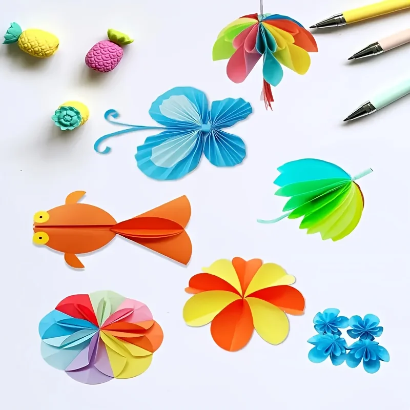 50 fogli di carta colorata rotonda, colori vivaci, ideale per disegnare, lavori fai da te, collage, perfetta per attività creative. - immagine 3