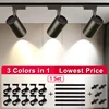 Track Light COB Spot Led 220V Rail Lighting LED Clothing Store Rail Spot Lights Set Fixture Ceiling Lamp for Kitchen Living Room 6