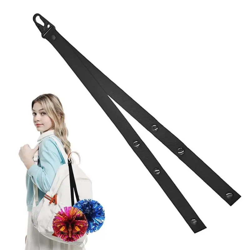 Pom Pom Holder For Backpack Cheer Nylon Cheer Bag Accessory Lightweight & Portable Carrier For Cheerleading