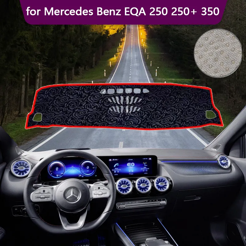 Auto Armaturen brett Abdeckplatte Matte Teppich für Mercedes Benz Eqa 250  Sonnenschutz Pad Anti-Sonnen kissen Zubehör - AliExpress