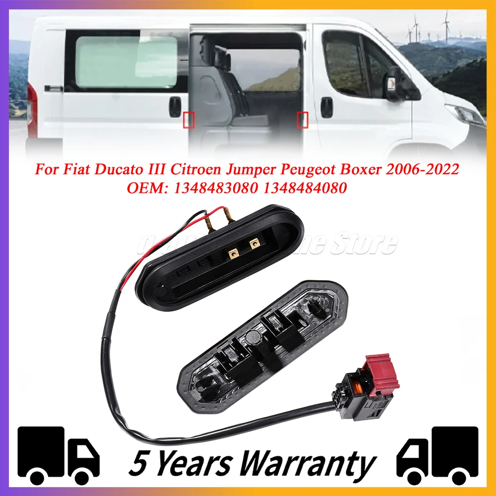 

Контактный выключатель для раздвижной двери для Fiat Ducato III Citroen Jumper Peugeot Boxer 2006-2022 1348483080 1348484080 2 контакта + 3 контакта