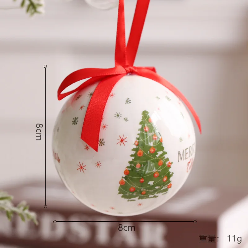 thumbnail image 1 of 1 pieza de bola roja navideña de alta calidad, colgante para árbol de Navidad, Feliz Navidad, bricolaje, para decoración del hogar, Feliz Año Nuevo 2024, Naviidad, 1 of 5