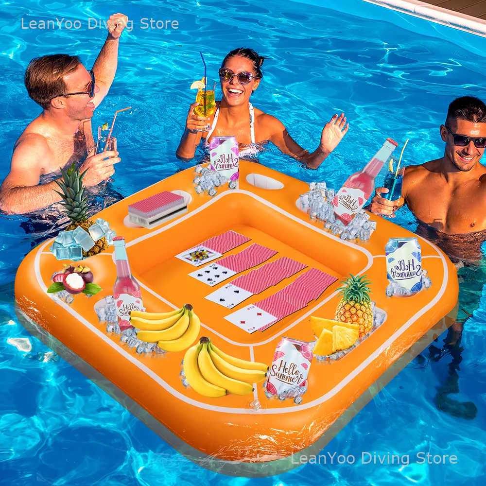 Pool Uno Extra Large Floating Games Table With Waterproof Playing