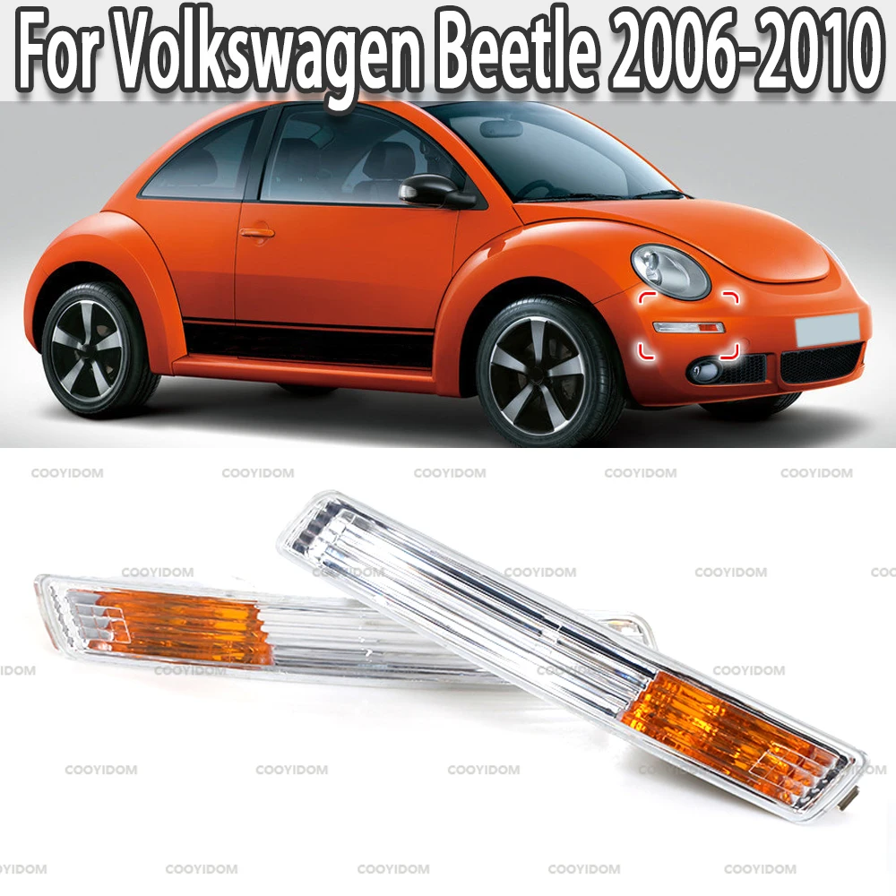 Car Front Bumper DRL Daytime Running Lamp Turn Signal Light For Volkswagen VW Beetle 2006-2010 1C0953041R 1C0953041Q