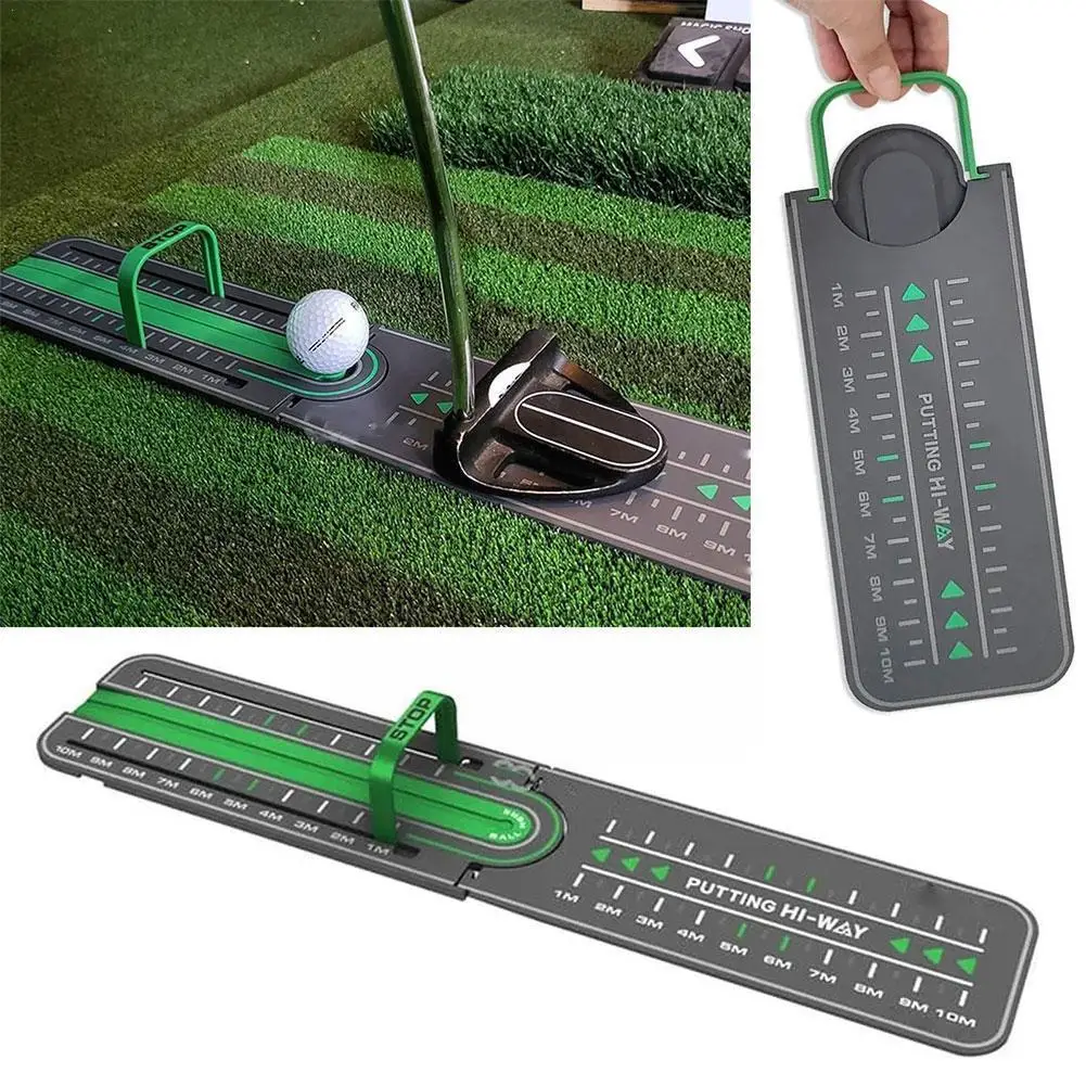 

Golf Precision Distance Putting Drill Golf Putting Alignment Rail Indoor For Golf Trainer Aid Golf Course 40cm E3R8