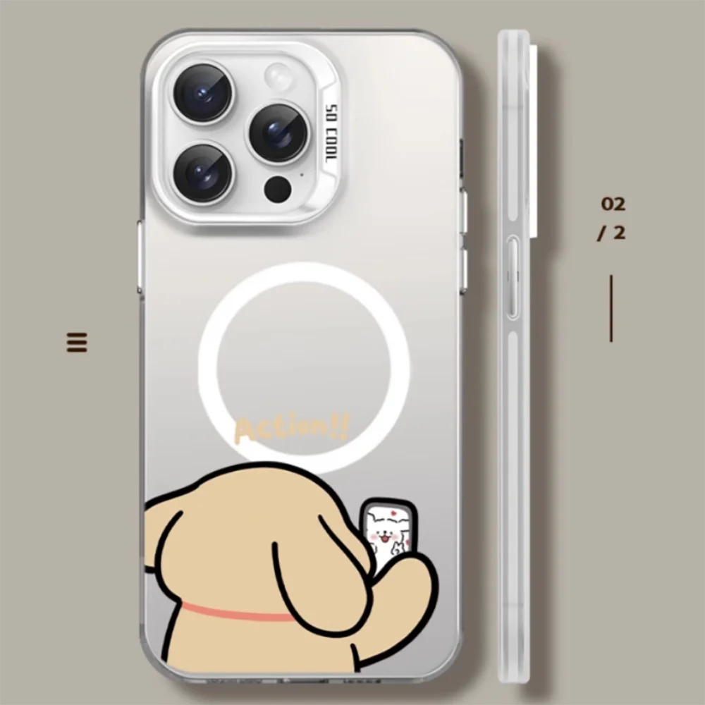 Magnetic Maltese Luxury Phone Case with Magsafe Compatibility
