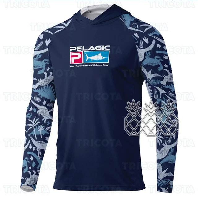 Pelagic Fishing Hoodie Shirts With Mask Neck Gaiter Hoodie Sweatshirt  Breathable Uv Protection Fishing Clothing Camisa De Pesca - AliExpress