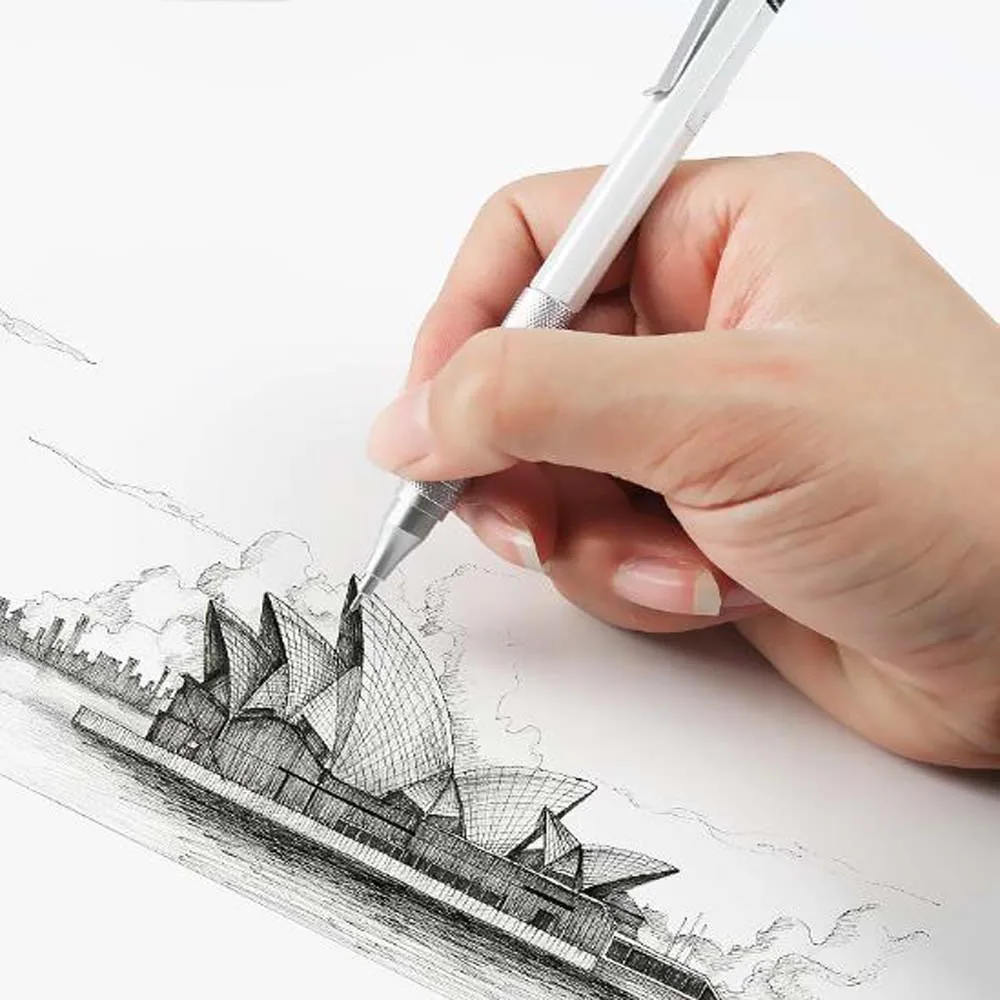 Mechanical Pencils 1PC 0.5mm Low Center of Gravity Design Writing Smooth Suitable for Drawing Sketching