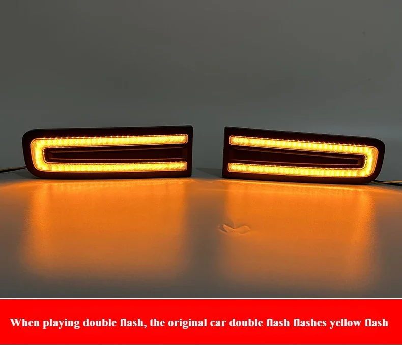 For Haval Raptor 2023 Car Led Daytime Running Light DRL Front Bumper Fog Lamp Dynamic Turn Signal 12V Daylights Night Blue detail image 9