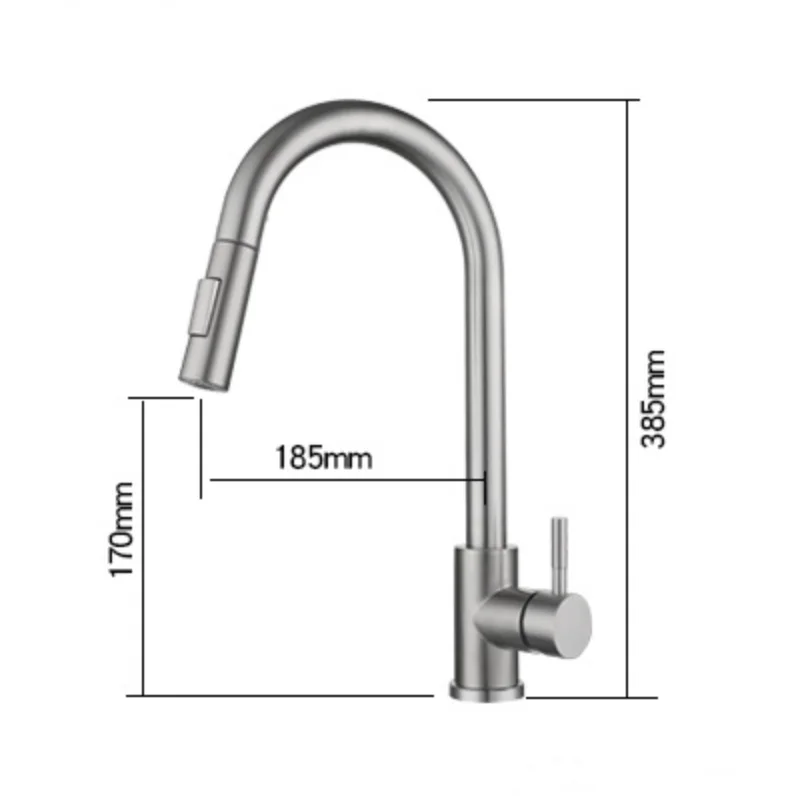 Pull Out Sensor Black Kitchen Faucet Sensitive Touch Control Faucet Mixer For Kitchen Touch Sensor Kitchen Mixer Tap 6