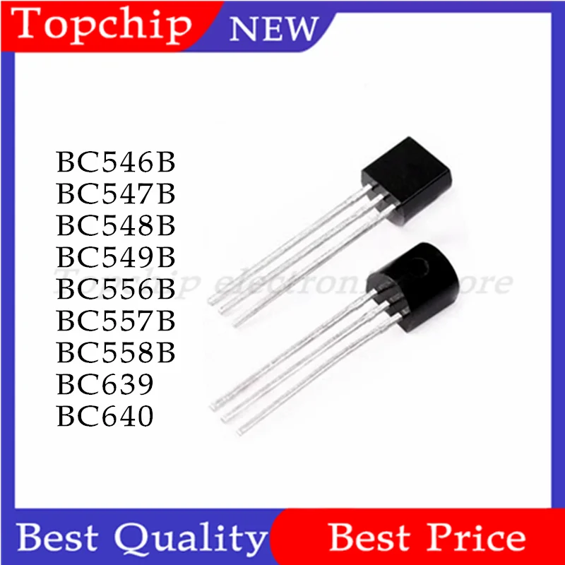 

100 шт., BC546B BC548B BC549B BC556B BC557B BC558B BC639 BC640 BC546 BC547 BC548 BC549 BC556 BC557 BC558