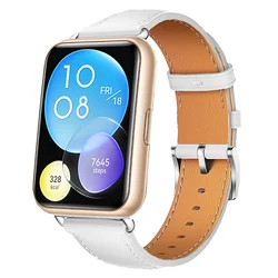 Vintage Leather Watch Strap - Premium Replacement Wristband (White 01)
