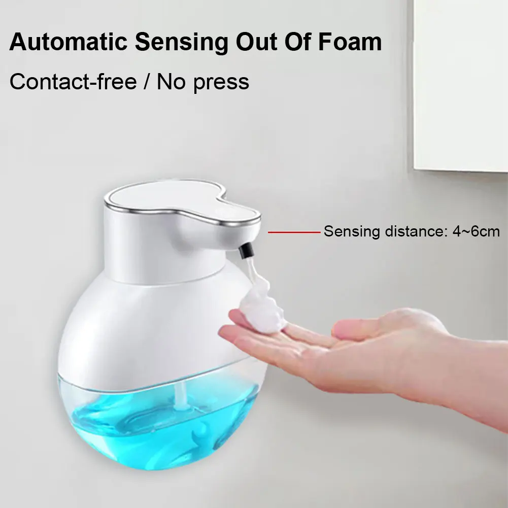 

Automatic Sensing Liquid Soap Dispenser 400ML Wall Mounted Touchless Soap Pump Infrared Sensor 500mAh for Home Bathroom Kitchen