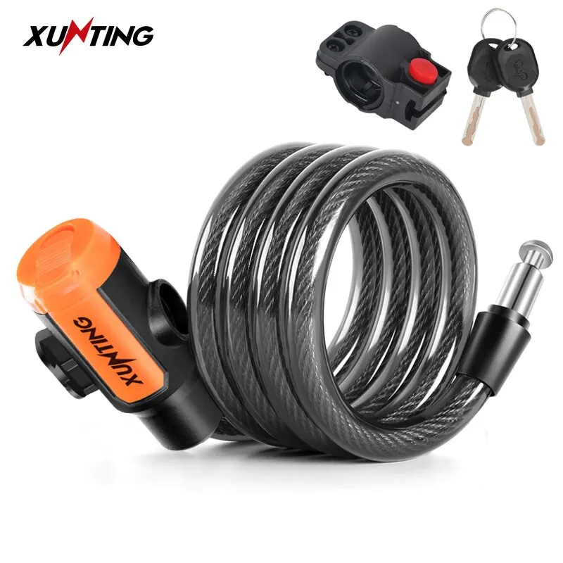 Bike Cable Lock Mounting Bracket Weathproof Anti Theft Scooter Bicycle bicycle lock