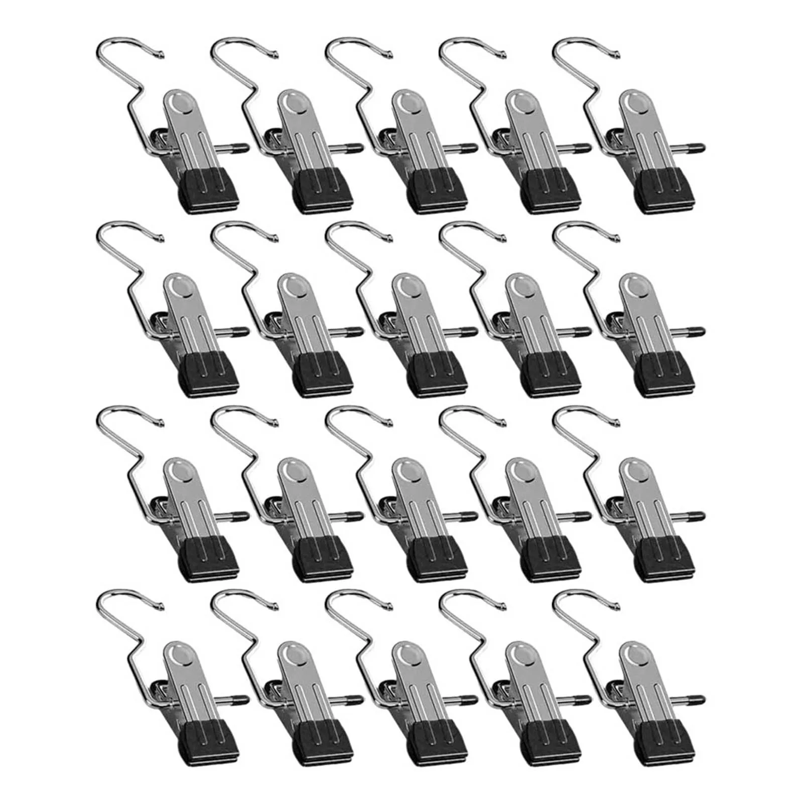 

Sturdy Metal Hanging Hooks Anti Rust Clips Rubber Coated for Protection Perfect for Home and Outdoor Use Pack of 20