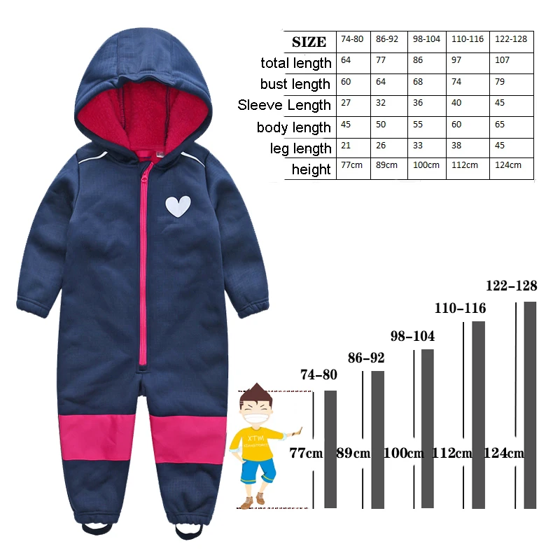 Ski Jumpsuits Children's Ski Jumpsuits Soft Shell Boys and Girls Jumpsuits Warm Waterproof Windproof Thin Section