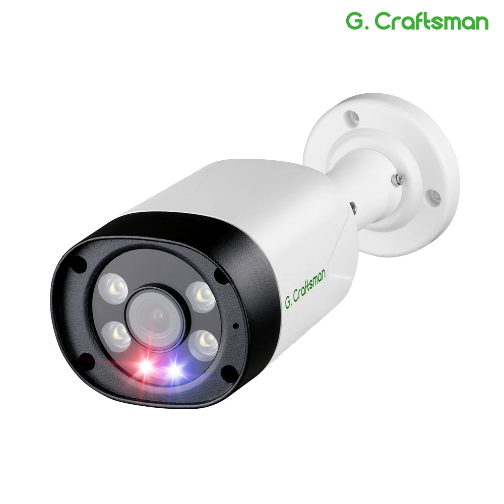 Xmeye-Câmera Sony Security POE IP, Vigilância por Vídeo CCTV Onvif, Luzes de advertência vermelhas e azuis, Face Audio, 5MP, 8MP, IMX335 415