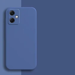 Luxury Square Silicone Anti - Drop Phone Case - Fashion Edition for Redmi 12C (Blue)