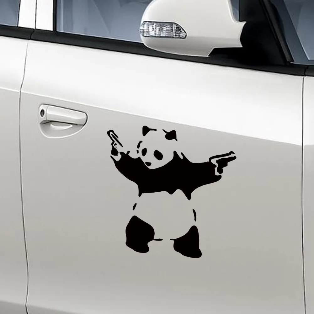 Auto Panda Sportiva All'Aperto Con Adesivi Creativi Kung Fu Panda