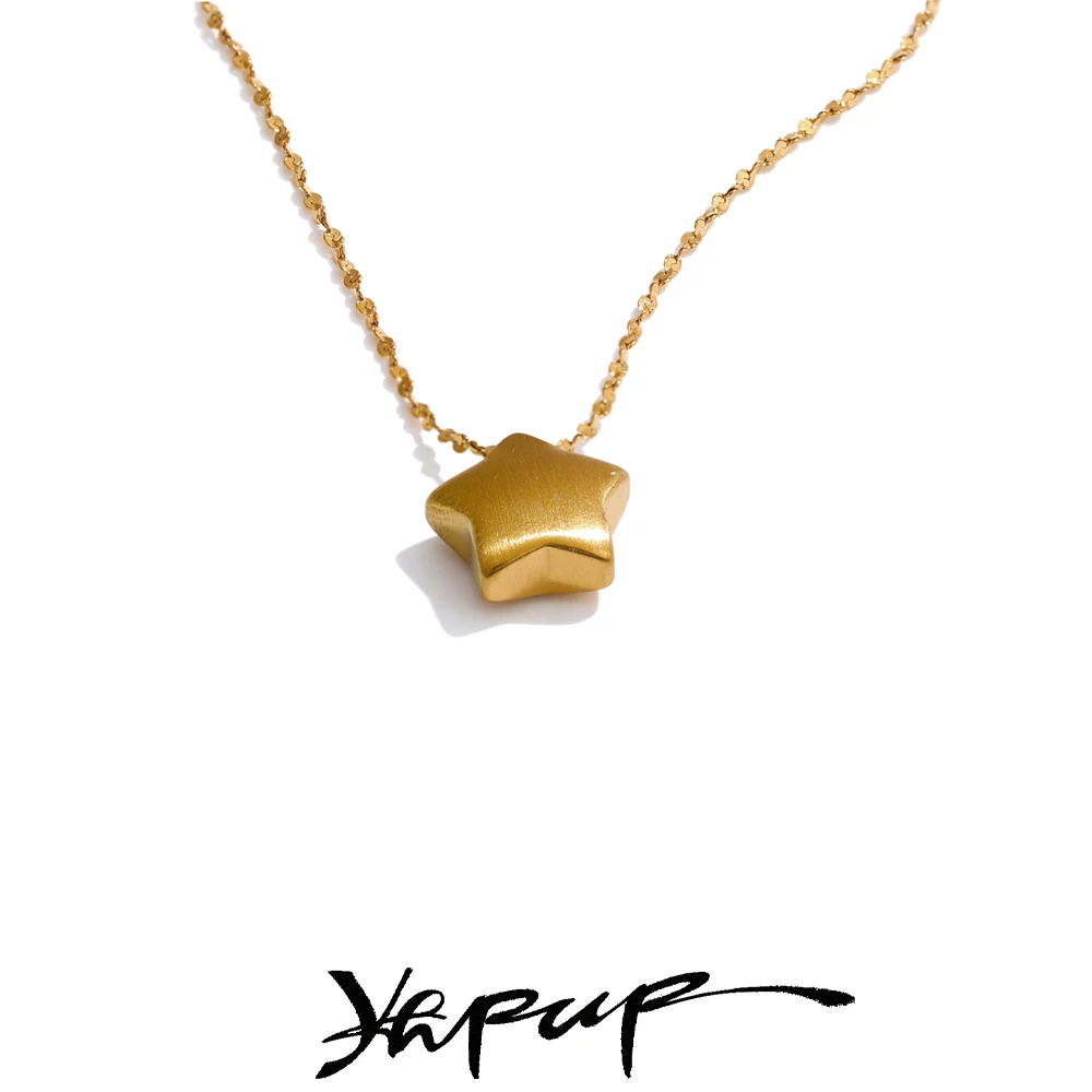 Yhpup Necklace Stainless Steel Jewelry