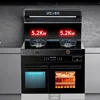 Electric	Multifunctional	2-Burner Gas Integrated Stove	Featuring a Powerful Range Hood System 2