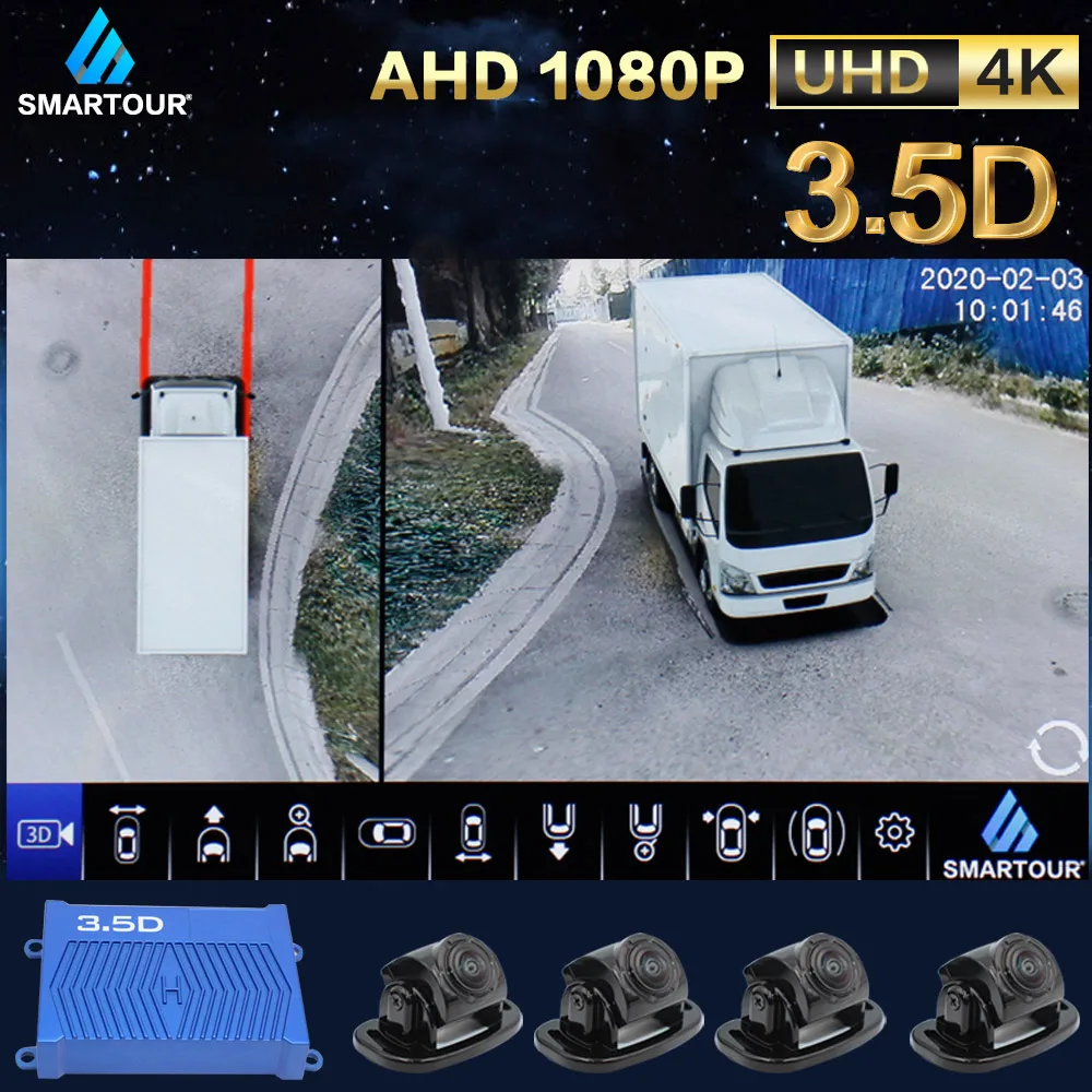 Система видеорегистратора Smartour 1080P AHD для автобуса/школьного