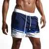 Beach Pants Summer New Style Men's Swim Shorts Pocket Mens Swimming Shorts Quick Dry Beach Trunks Swimwear with Mesh Lining 1