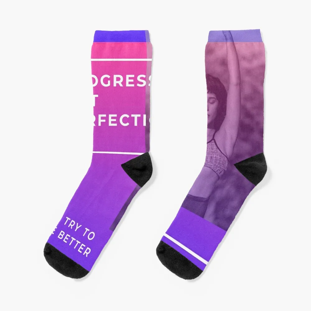 

Progress, not perfection Socks Warm Socks For Men