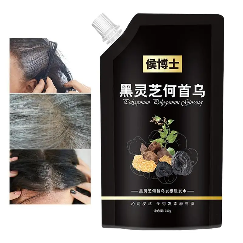 

Multiflorum Hair Shampoo 240ml He Shou Wu Shampoo Grey Reverse Shampoo Black Hair Shampoo For Natural Deep Cleasing Gray Hair