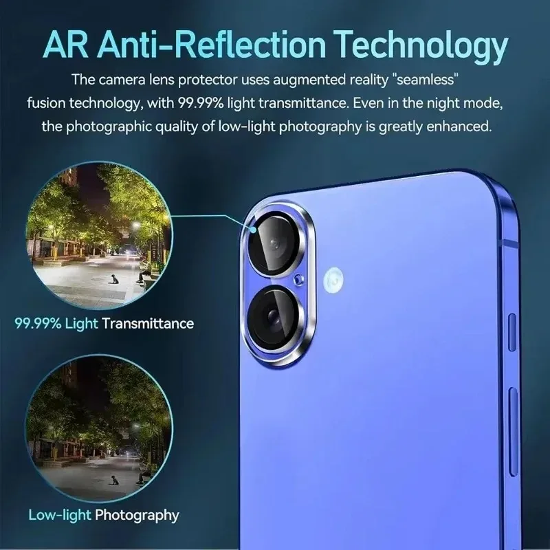 5-Pack HD Clear Anti-Scratch Camera Lens Protectors in Tempered Glass