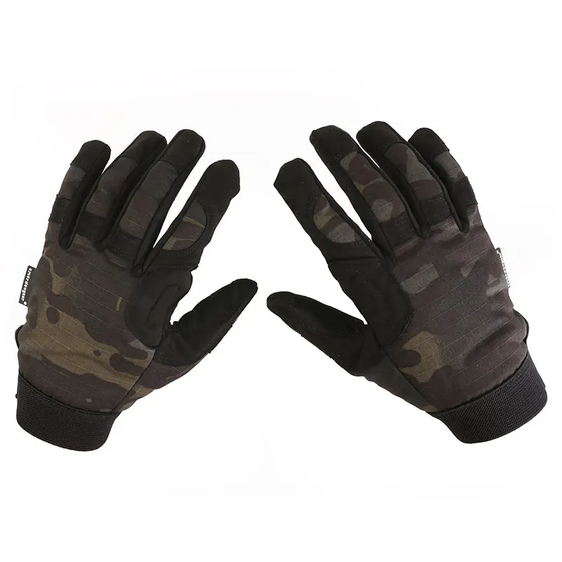 Emersongear Tactical Lightweight Camo Gloves Hunting Airsoft Combat Full Finger Hand Protective Handwear MCBK EM8726