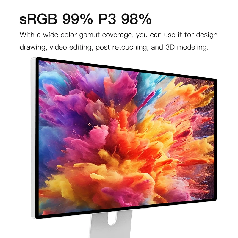 쿠이콘 그레이 G27X-se 5120*2880 5k 60hz LED 투명 필름 스크린 모니터 27인치 LED HD 디스플레이 패널 LCD 모니터