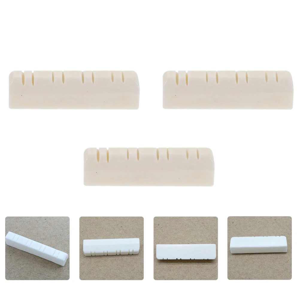 

3Pcs Useful Mandolin OX Bone Nuts Mandolin String Nuts Mandolin Accessories