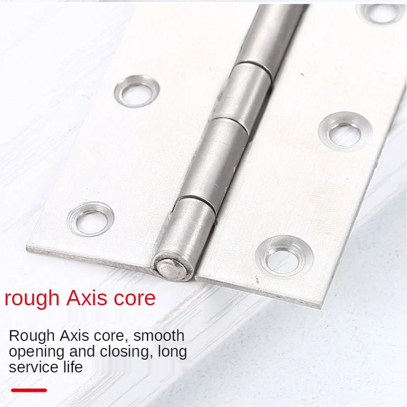 4 Pieces of Door Connector Furniture Hinge Household Stainless Steel Hinge Window Cabinet Jewelry Box Hardware Accessories
