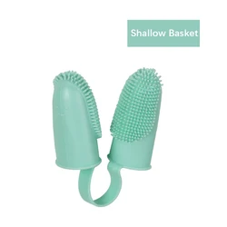 Dual Finger Pet Toothbrush Set - Flexible, Durable & Safe Oral Cleaning Solution (Blue)