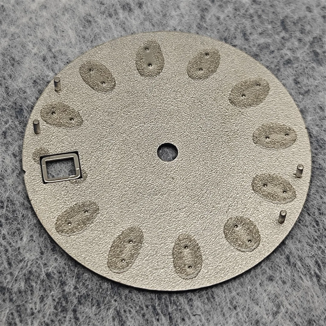 Watch Dial Accessories 28.5mm NH35 Dial Wave Textured Surface No Luminescence for NH35 Movement
