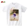 Girl Family Birthday Shirt Princess Crown Birthday Photo Shirt Custom Name Tee Picture Tshirt Girl Matching Outfits Holiday Gift 4