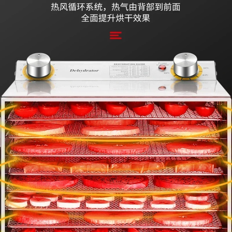 Beef Jerky Fruit Dehydrator Chassis Food Jerky Pet Snack Fruit and Vegetable Air Drying Machine Dehydrator Food Meat Seeds 5