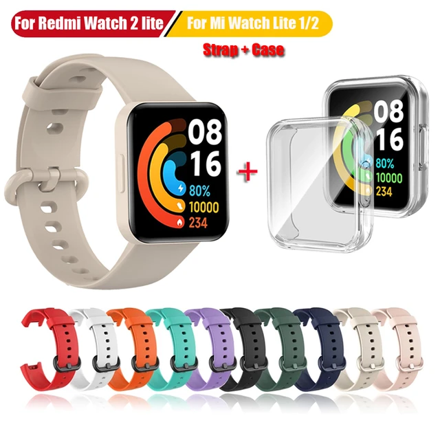 Funda De Silicona Para Reloj Xiaomi Mi Watch Lite Versión Global Correas De Redmi  2/2Lite Correa De Repuesto De La Pulsera Cubierta