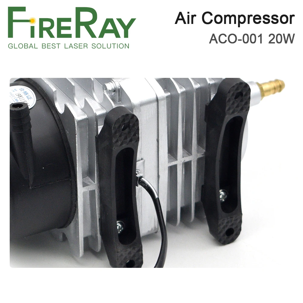 FireRay 20W ACO-001 Air Compressor 20L/Min Electrical Magnetic Air Pump for Co2 Laser Engraving and Cutting Machine