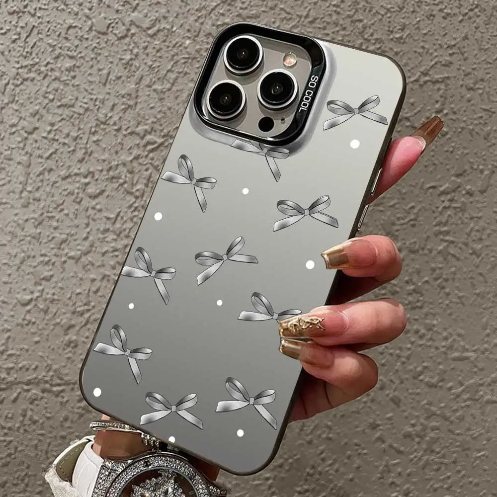 Sleek Silver IMD Phone Cover - Stylish Protection