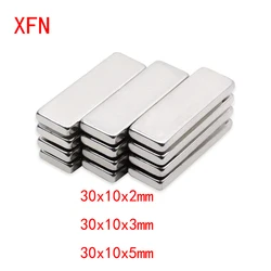 10/20 PCS 30x10x2 30x10x3 Square Magnet Strip Super Strong Permanent Neodymium magnets Powerful NdFeB Rectangular Magnetic Block